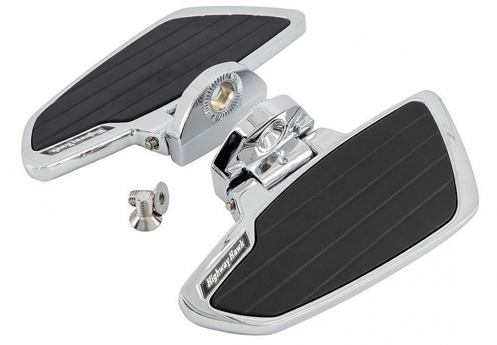 HH Sozius-Trittbretter / Smooth / chrom / Kawasaki VN 900 Custom / Classic / 1 Paar / ABE