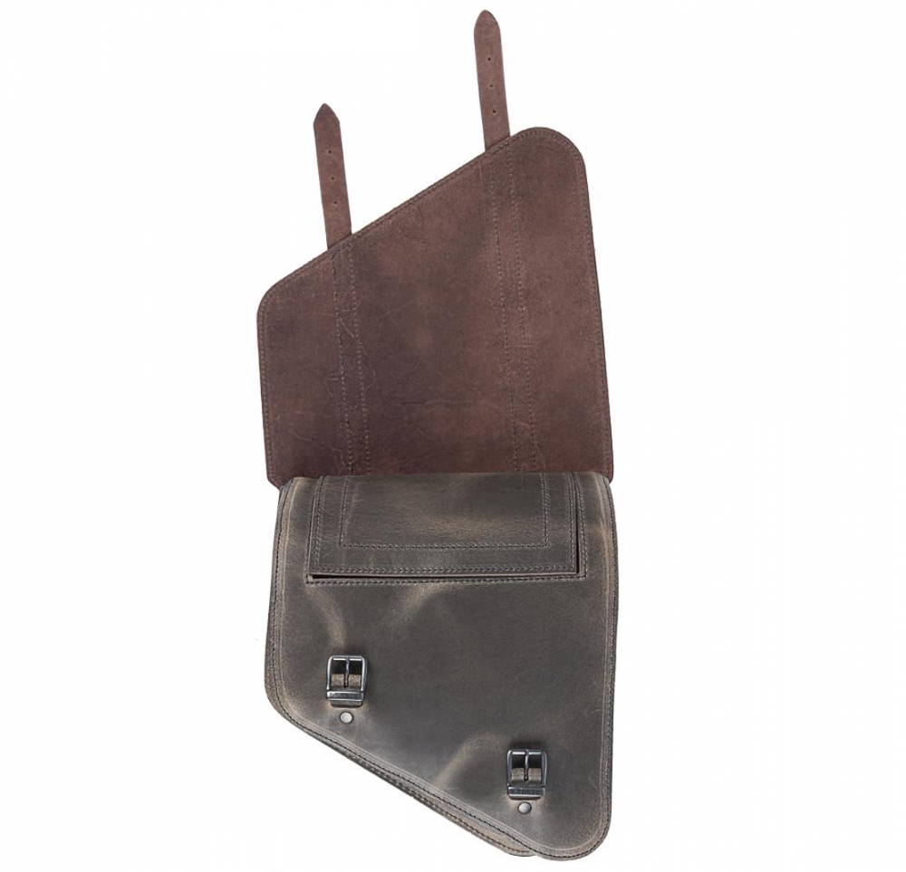 LEDRIE SCHWINGENTASCHE / ECHTLEDER / 11,5 ltr / braun / schräg / links / HD Sportster