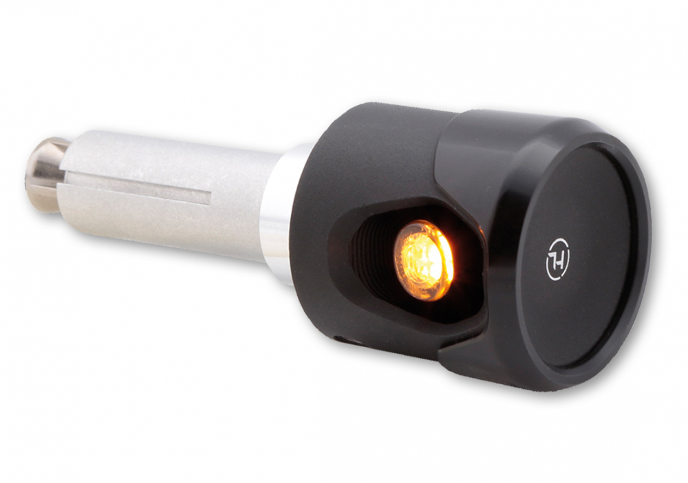 HS - AKRON-FLASH - 2in1 - LED Lenkerendenblinker / Positionslicht / schwarz / 1 Paar