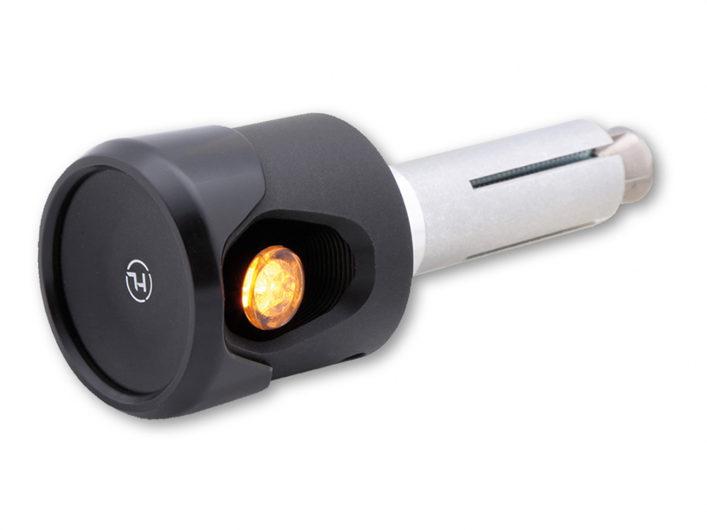 HS - AKRON-FLASH - 2in1 - LED Lenkerendenblinker / Positionslicht / schwarz / 1 Paar