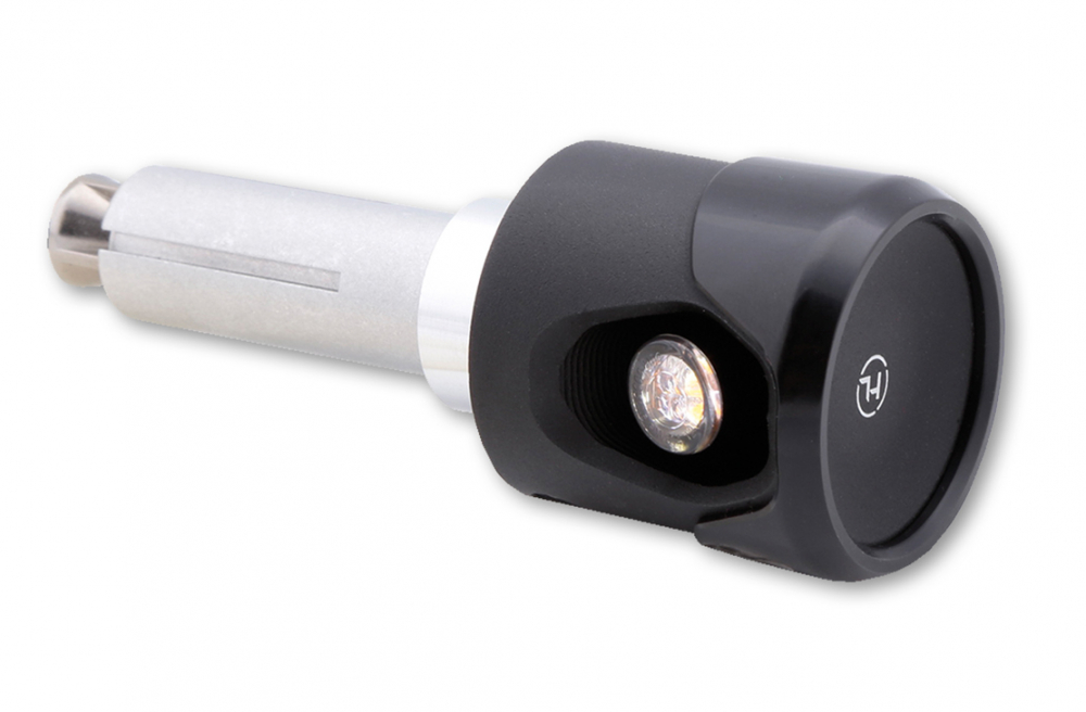 HS - AKRON-FLASH - 2in1 - LED Lenkerendenblinker / Positionslicht / schwarz / 1 Paar