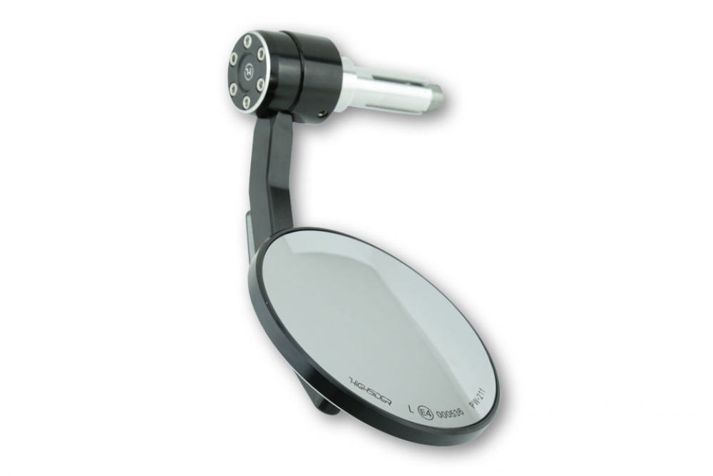 HS Lenkerendenspiegel - CONERO - mit LED-Blinker / universal / schwarz 1 Stck