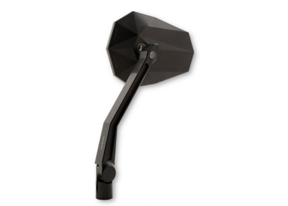 HS Spiegel - universal / Stealth -X2 - mit LED-Blinker - schwarz / E-geprüft / 1 Paar