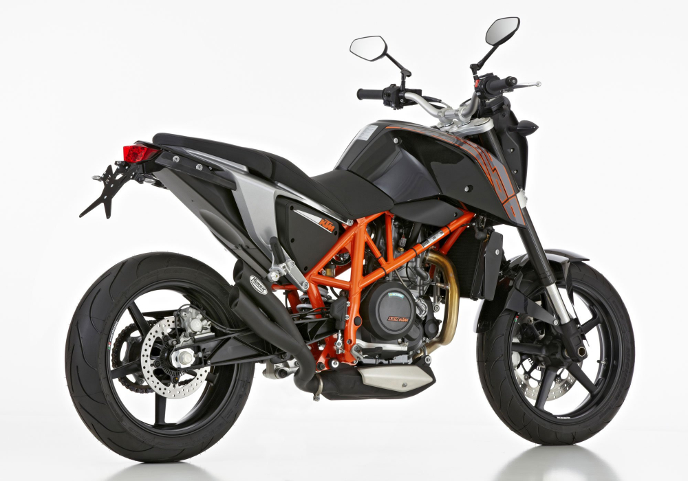 HURRIC Pro 2 / Endschalldämpfer schwarz-matt / KTM Duke 690 / bis 2016  / ABE
