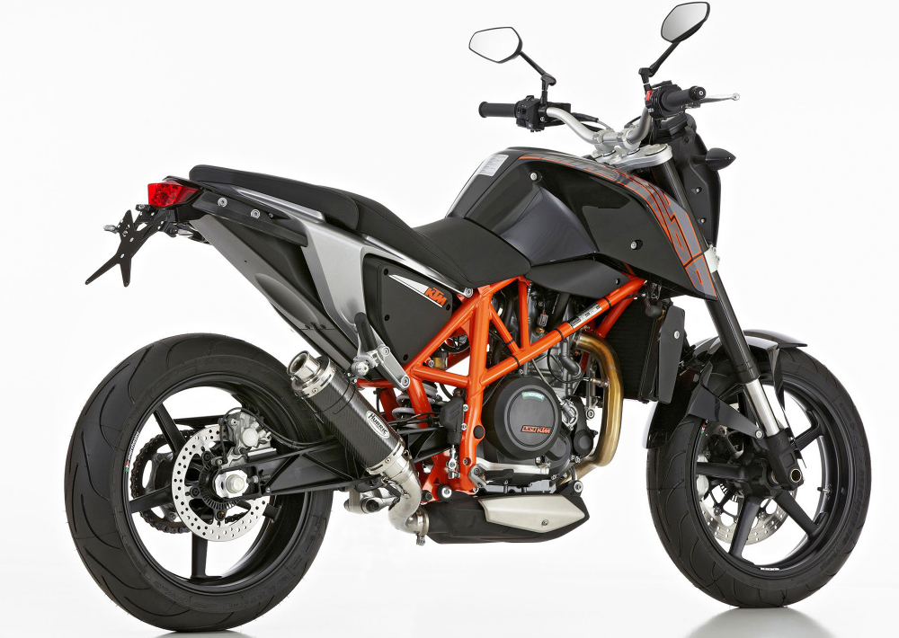 HURRIC Supersport / Endschalldämpfer  Carbon / KTM Duke 690 / bis 2016  / ABE