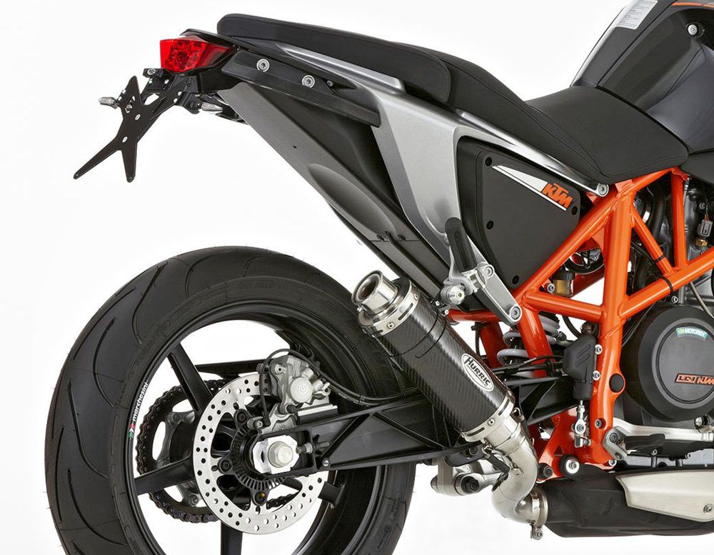 HURRIC Supersport / Endschalldämpfer  Carbon / KTM Duke 690 / bis 2016  / ABE
