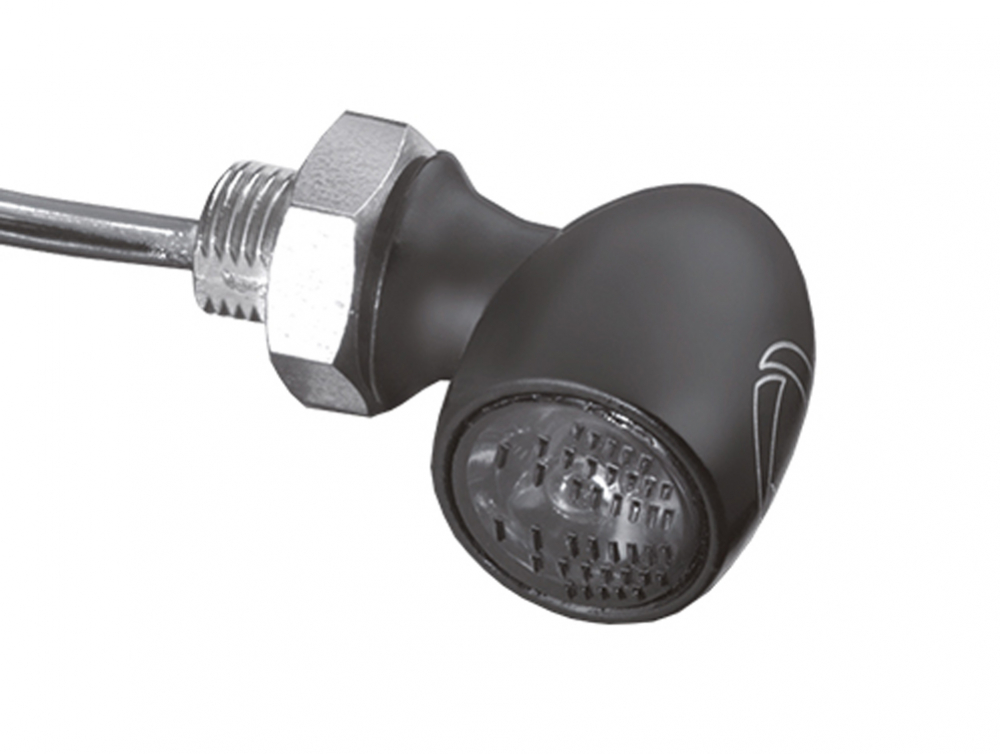 Kellermann LED-MINI-Blinker / Bullet Atto Dark / schwarz / getöntes Glas / Tüv