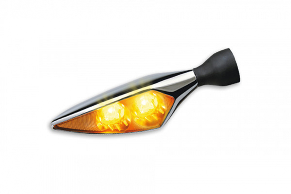 Kellermann Blinker Micro Rhombus / chrom / Klarglas / VR - HL  / Stück / ECE