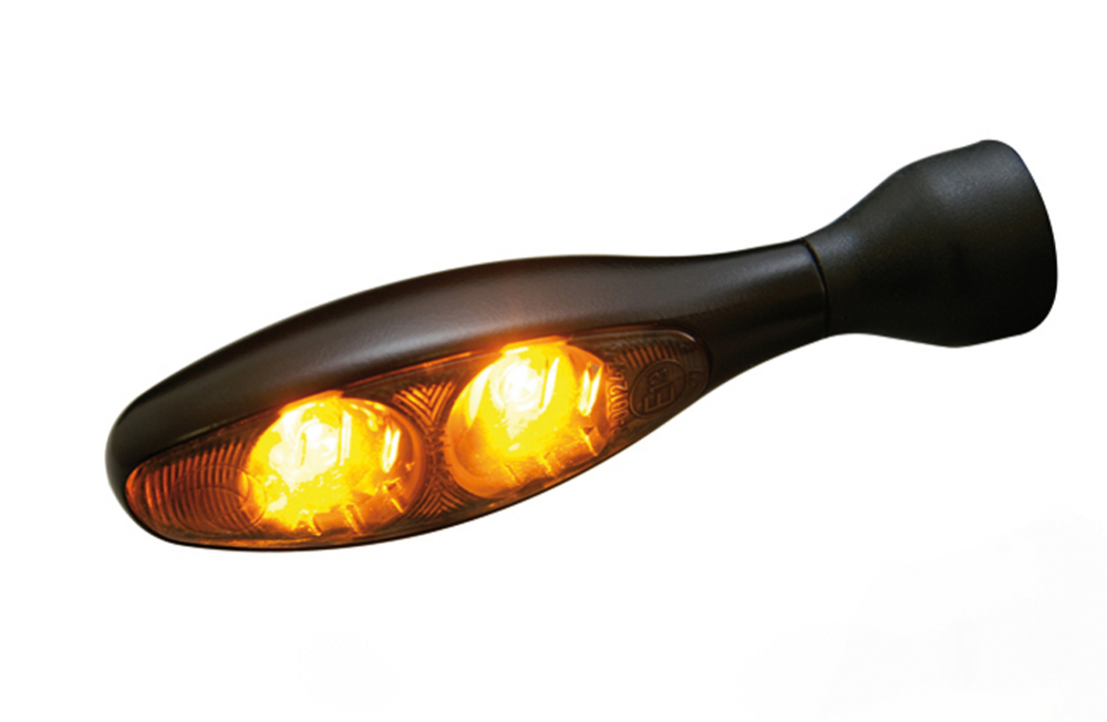 Kellermann MICRO 1000 LED  Blinker schwarz / Glas getönt / 1 Stück / ECE