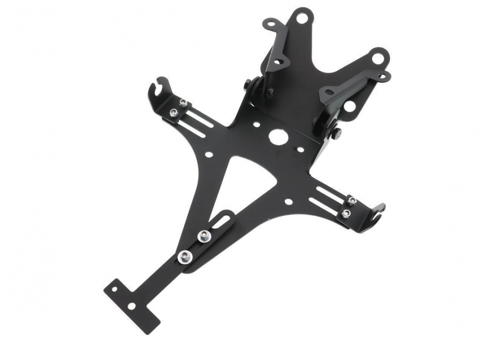 Universal - Kennzeichenhalter - Komplett hinten / Edelstahl schwarz