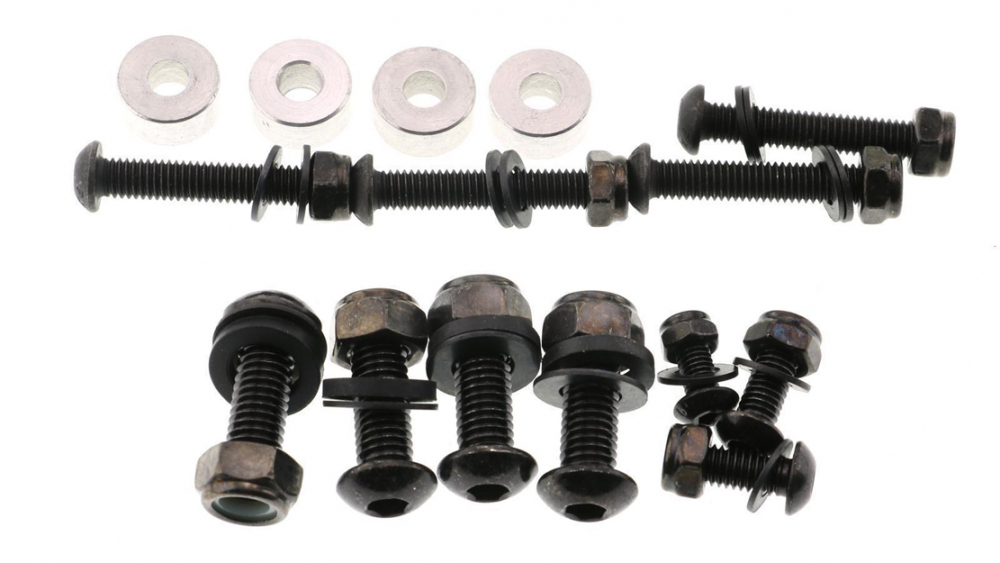 Universal - Kennzeichenhalter - Komplett hinten / Edelstahl schwarz
