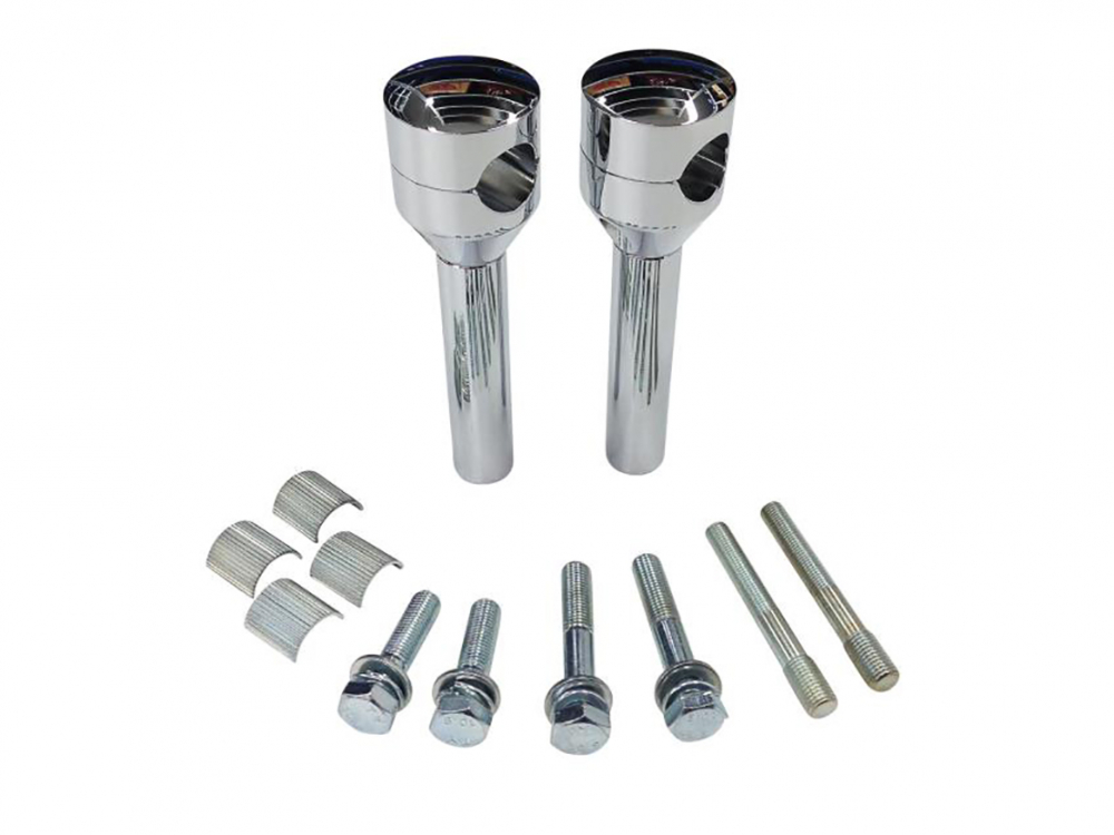 MB - Riser - Lenkerhalter Oldstyle - 150 mm - chrom / passend für 1" (25,4 mm) und 7/8" (22 mm) Lenker
