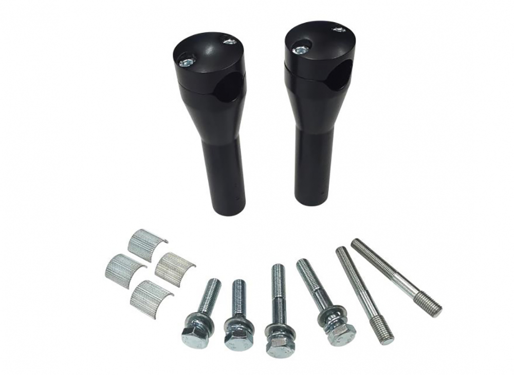 MB - Riser - Lenkerhalter Glide - 150 mm - schwarz / passend für 1" (25,4 mm) und 7/8" (22 mm) Lenker
