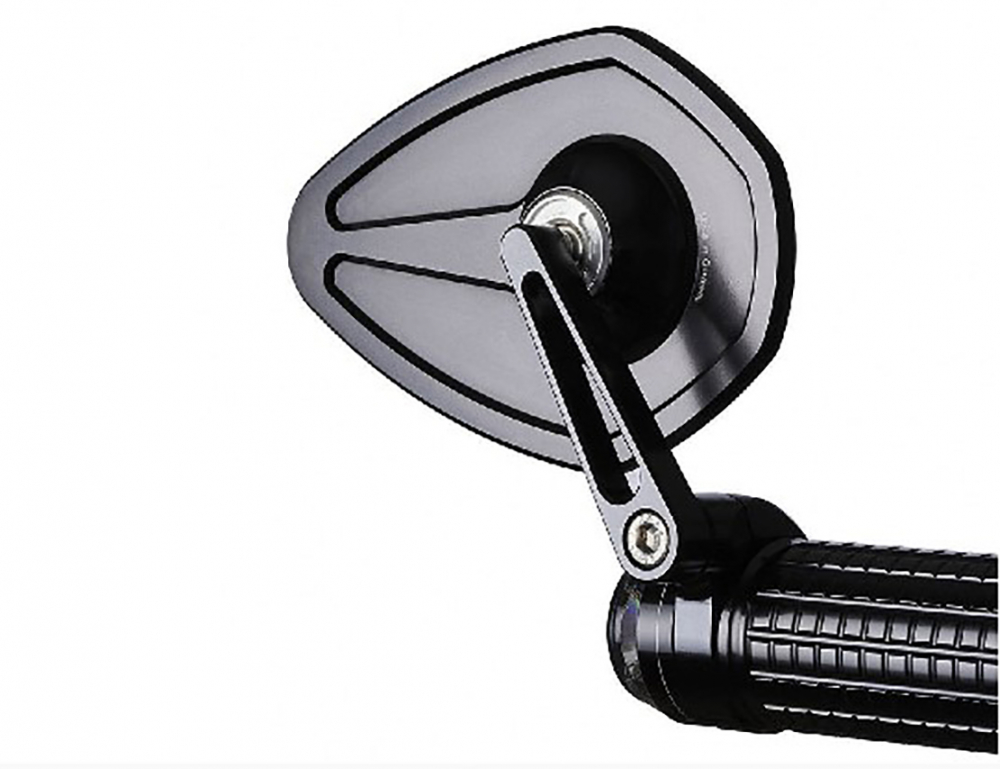motogadget mo.view pace / glasloser Rückspiegel für Lenkerenden - 1 Zoll und 22 mm / E-Zeichen