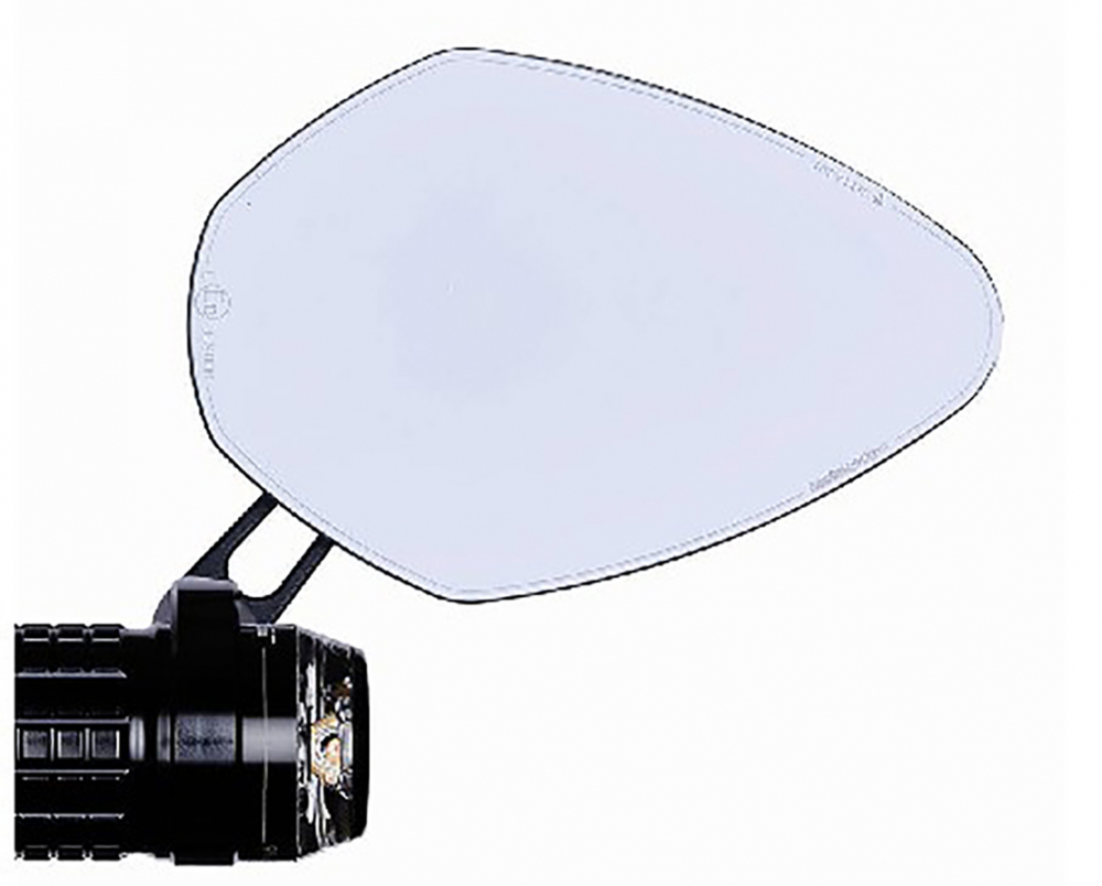 motogadget mo.view pace / glasloser Rückspiegel für Lenkerenden - 1 Zoll und 22 mm / E-Zeichen