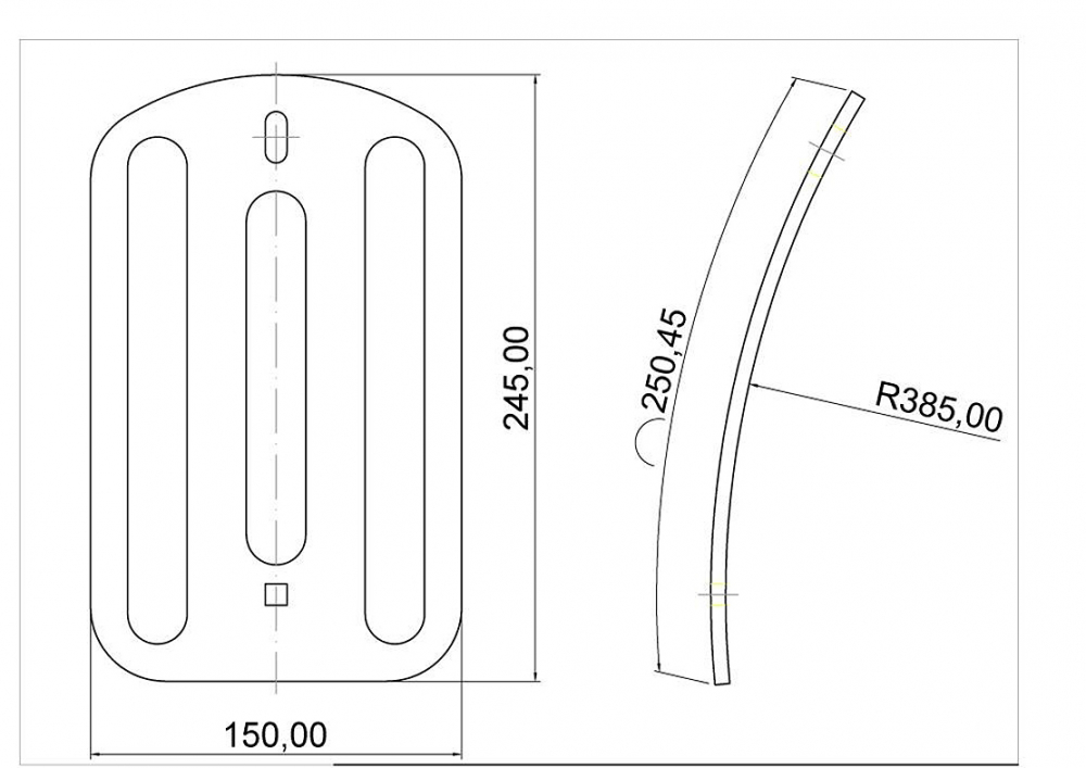 Gepäckträger - Solo Rack - Billet / für Flat-Heckfender / universal / Chrom