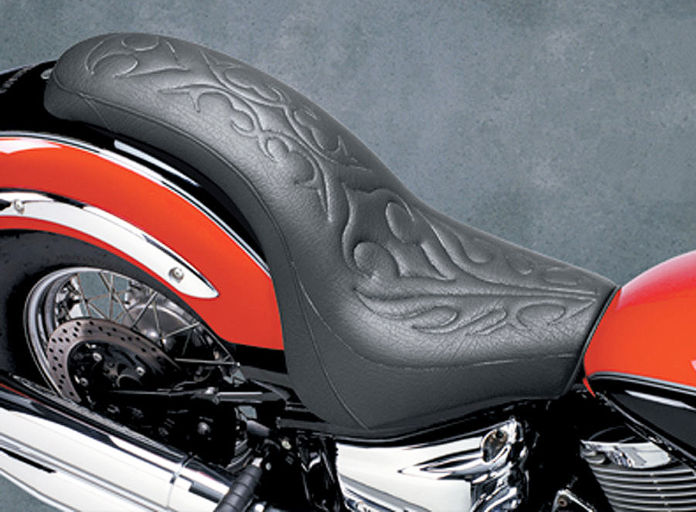 Sitzbank Hard Rider / Kawasaki VN 1500 Vulcan / Original - Heckfender / Muster nach Wahl