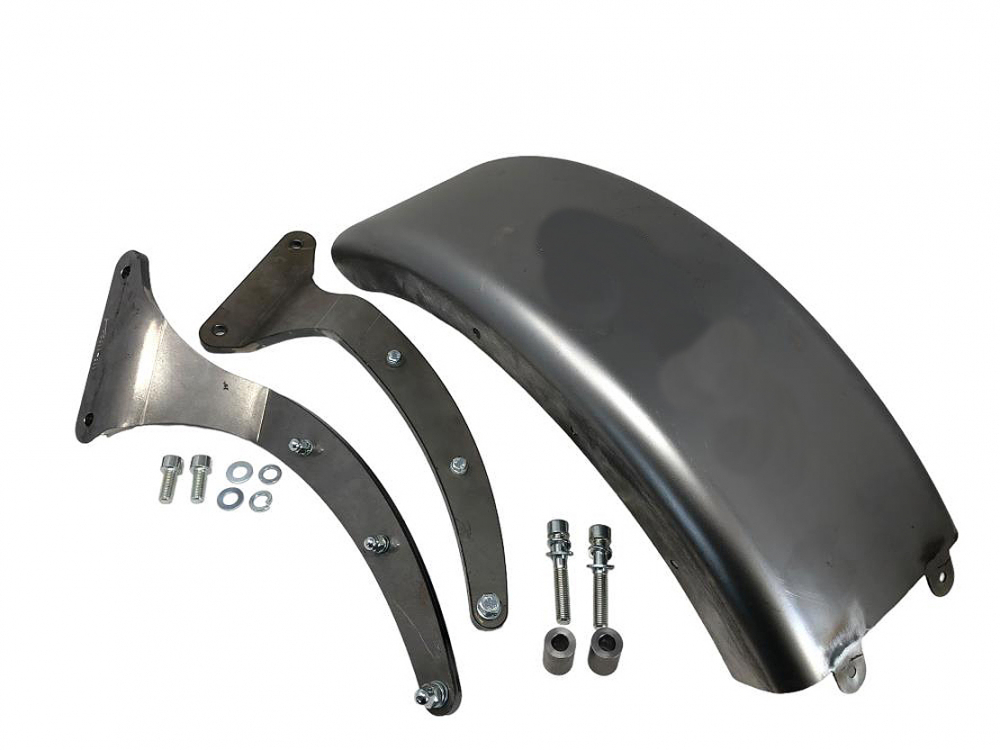 MB - Heckfender-Set + Fenderstruts - schwarz matt - 185 mm / Kawasaki VN 800 / Tüv