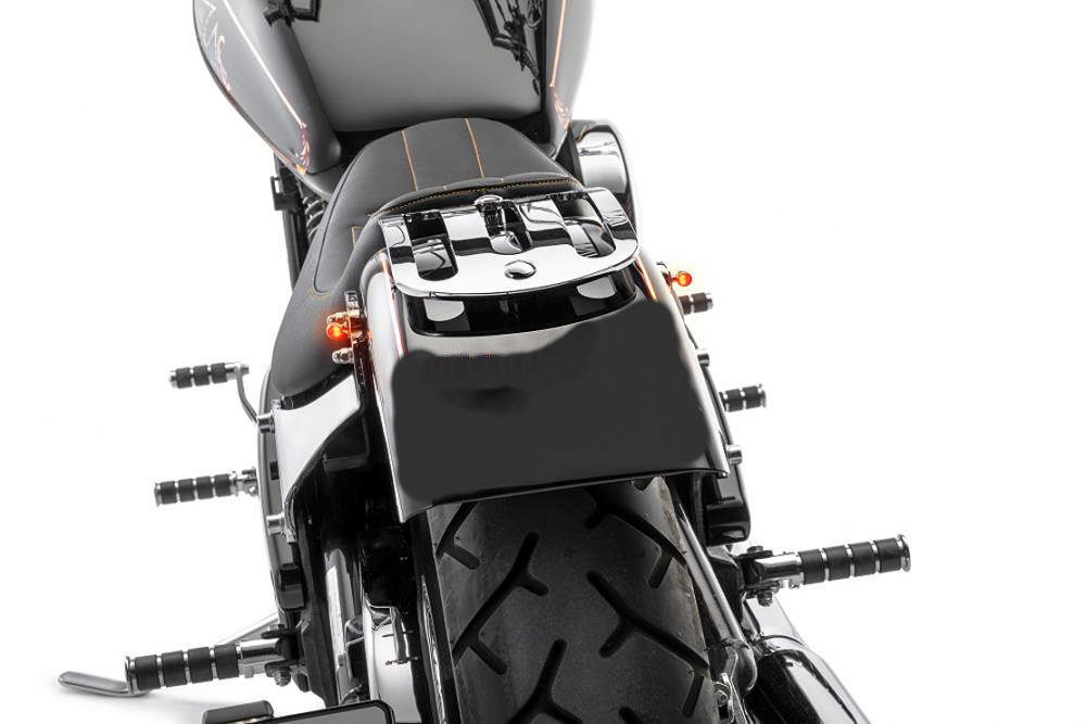 MB - Heckfender-Set + Fenderstruts - schwarz matt - 185 mm / Kawasaki VN 800 / Tüv
