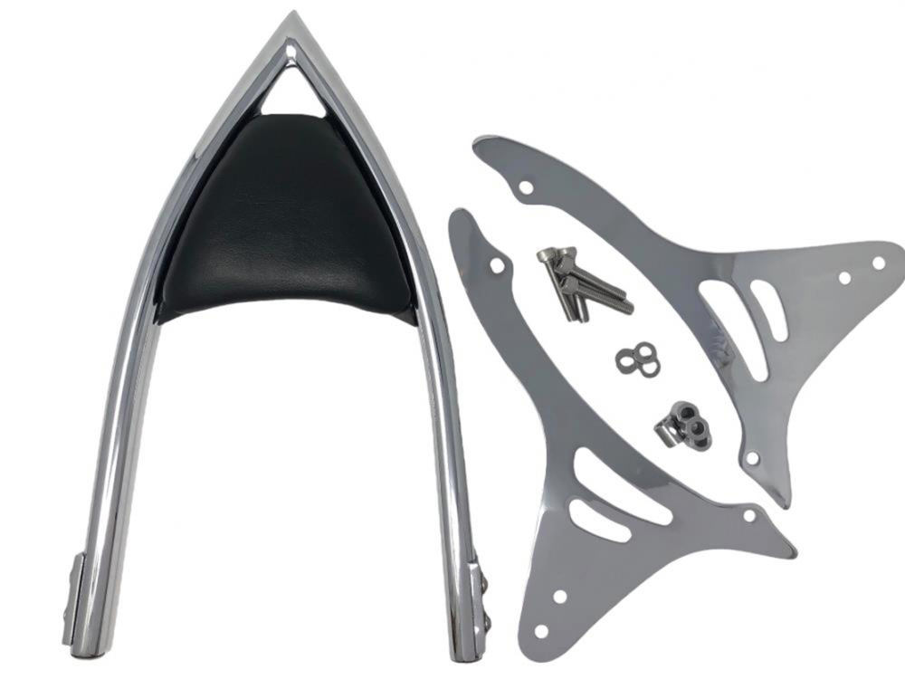 HH Sissy Bar "ARCH" / chrom / Yamaha XV 1600 Wildstar / inkl. aller Halterungen