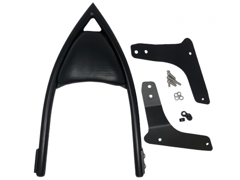 HH Sissy Bar "ARCH" / schwarz / KAWASAKI VN 1500 / 1600 Mean Streak / inkl. aller Halterungen