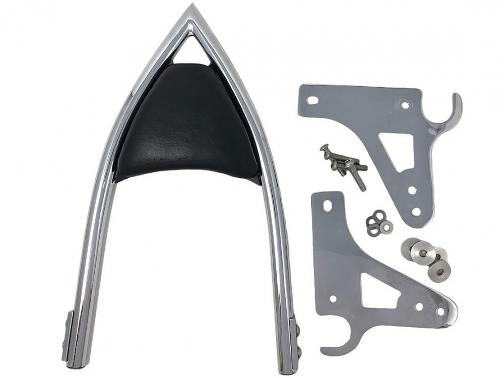 HH Sissy Bar "Arch" / chrom / 400 mm h / Honda VT 1100 ACE C2 / SC 32 / inkl. aller Halterungen