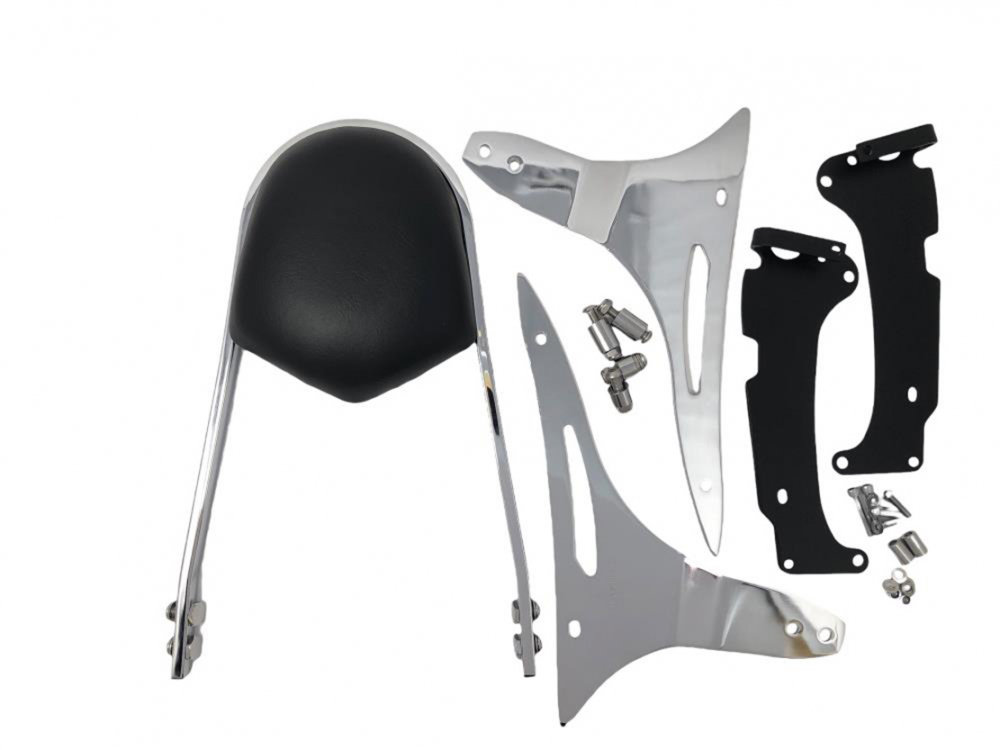 HH Sissy Bar "Wide" / chrom / 400 mm h / Honda VT 1300 Fury CX - SC61/ inkl. aller Halterungen