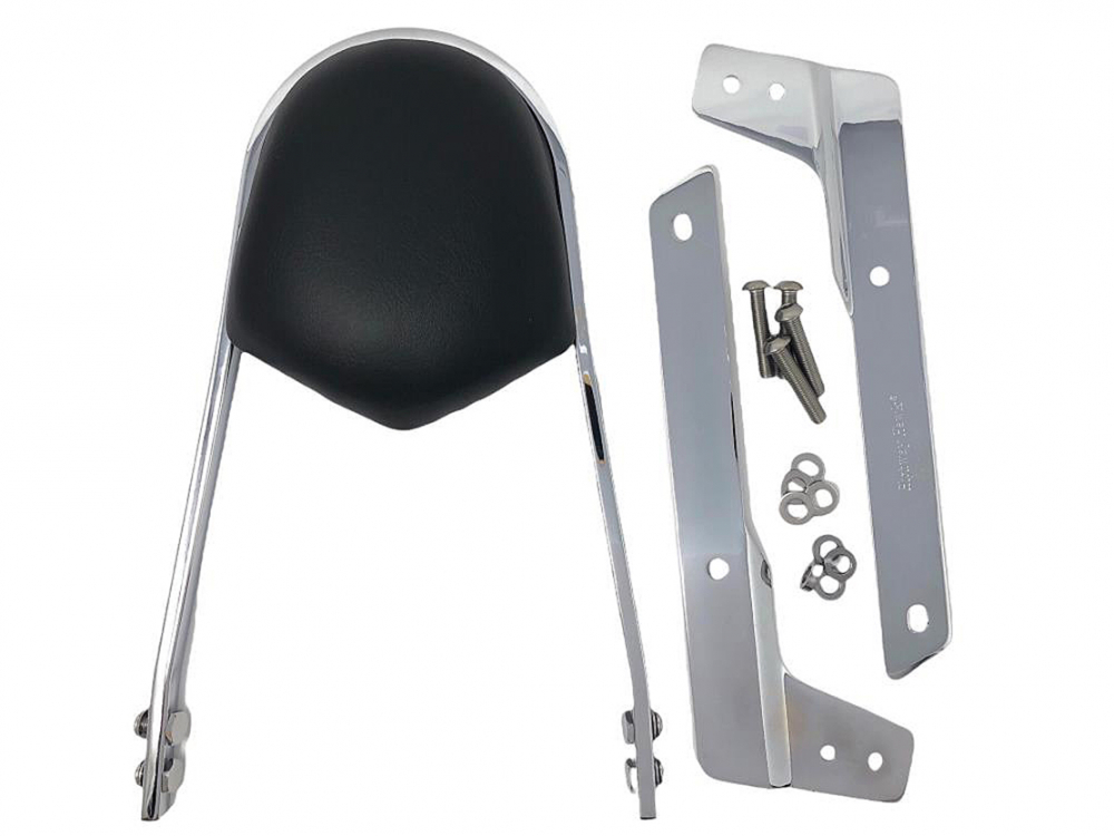 HH Sissy Bar "Wide" / chrom / 400 mm h / Honda VT 750 Black Spirit / RC 53 / inkl. aller Halterungen