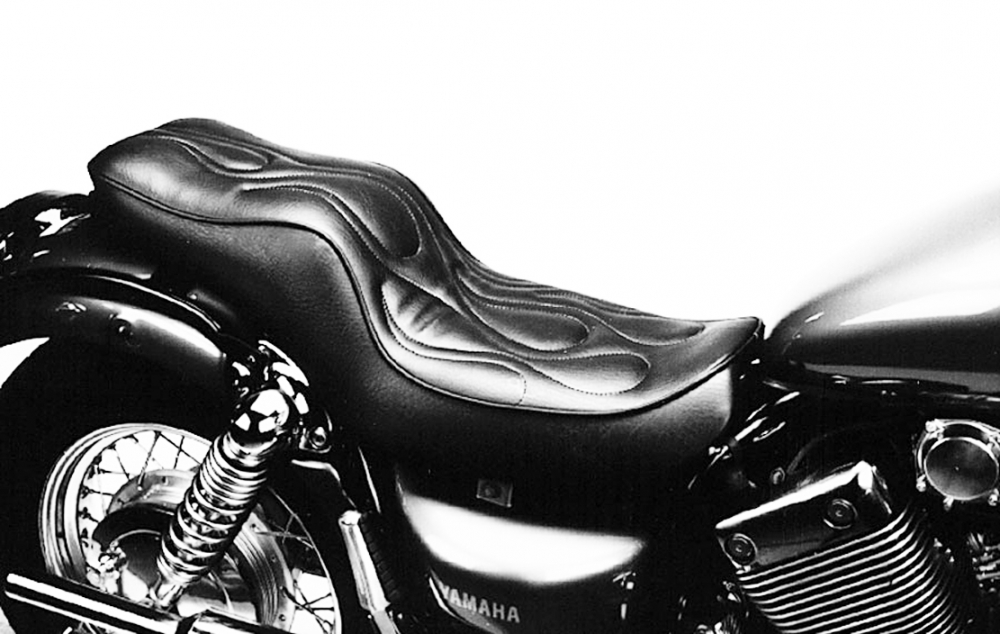 Sitzbank Stufe / Yamaha XV 535 Virago / Original - Heckfender / Muster nach Wahl
