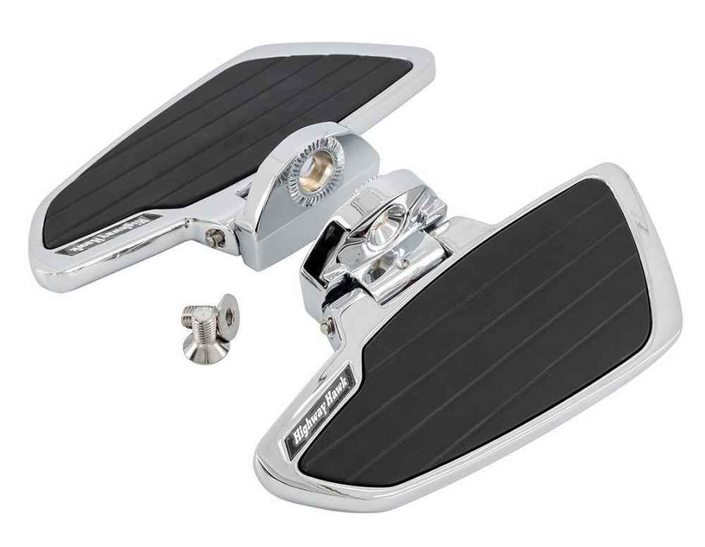 HH Sozius-Trittbretter / Smooth - chrom / VT 1100 Shadow / VN 900 - VN 1500 - VN 1600  / VZ 1600 / 1 Paar / ABE
