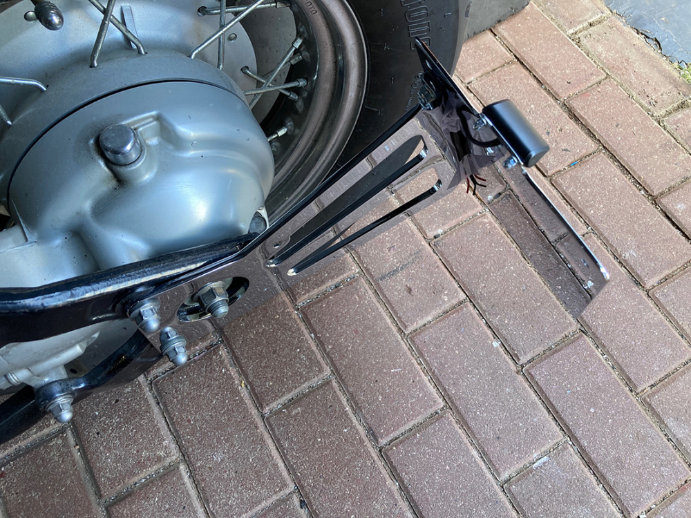 seitl. MB - Kennzeichenhalter Kompl.-Set - Chrom / Yamaha XVS 650 / 1100 / TÜV /DE