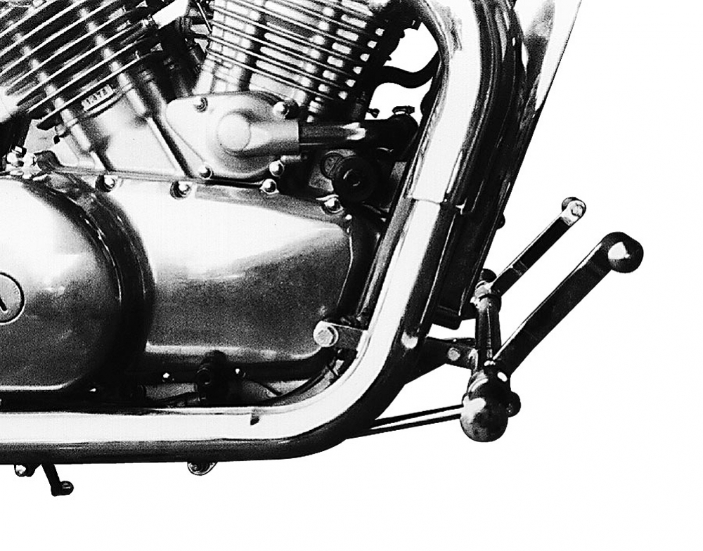MB vorverl. Fußrasten / 20 cm / Ness Style gefräst / chrom / Kawasaki VN 1500 Vulkan SE / VNT50A / Tüv