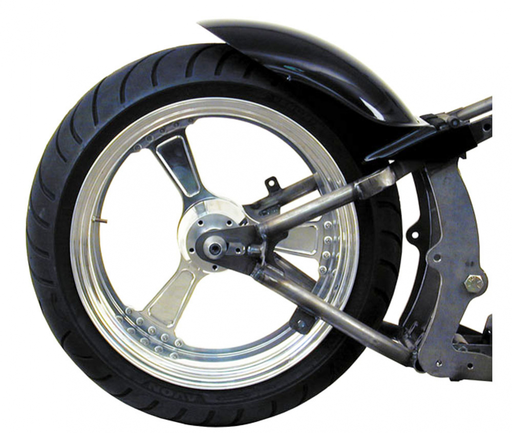 BK - Stiletto Stahlblech - Heckfender short / 270 mm b  / roh / universal