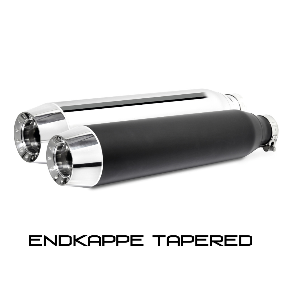 MILLER 2-2 - Independence - silber - EURO4 / Harley Low Rider S / SlipOn 114 CUI / EG-BE