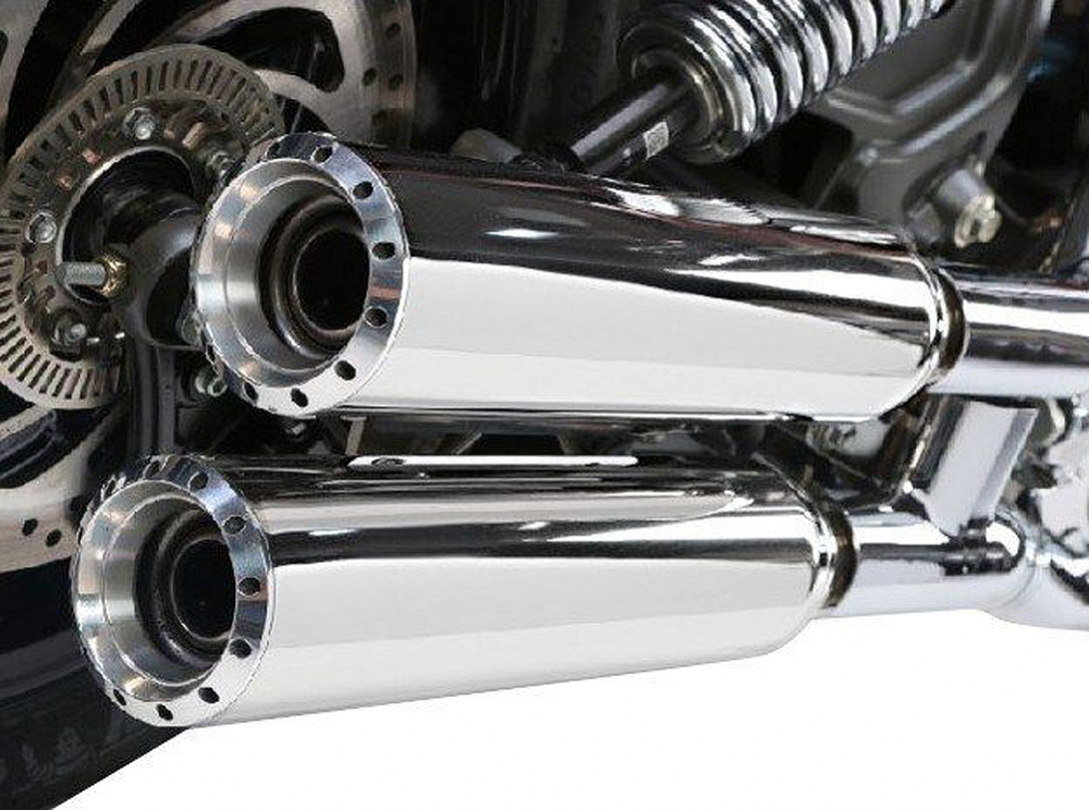 MILLER  YUMA I - SlipOn / silber poliert / Indian Scout - 1133 ccm / EG-BE
