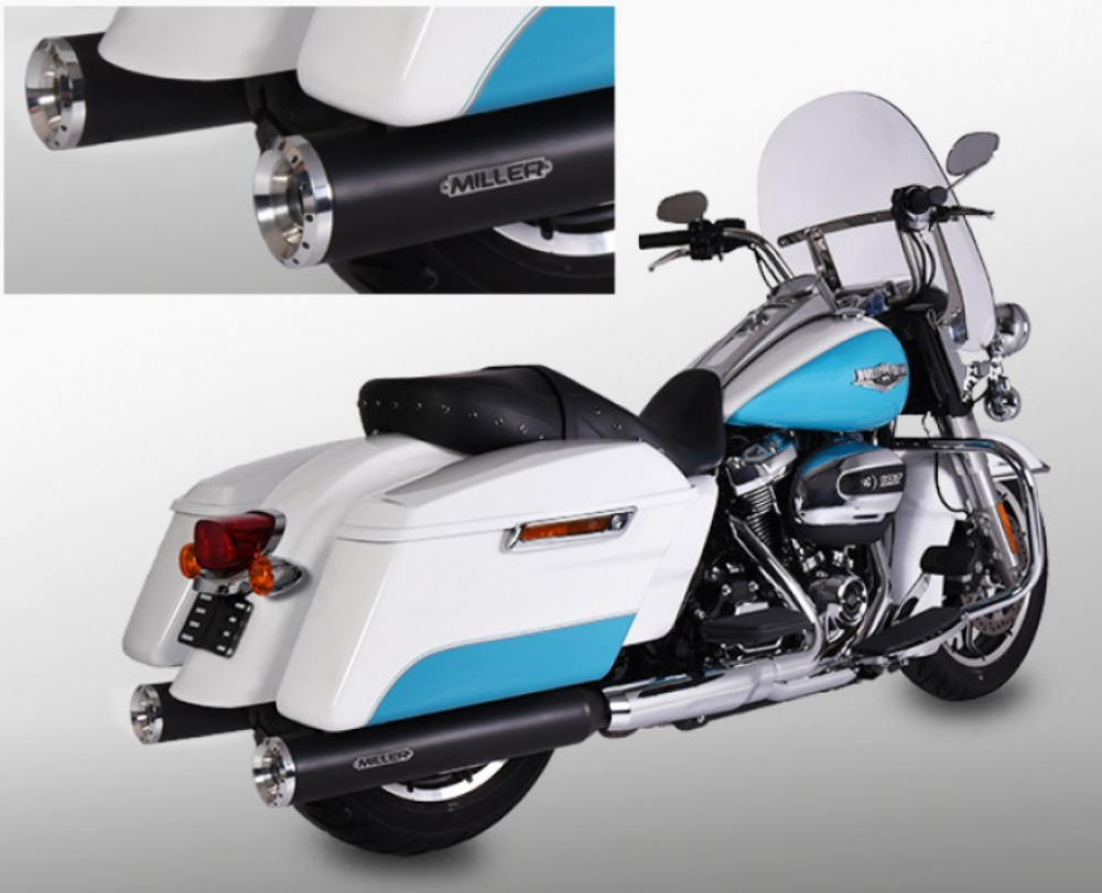 Black Sale: MILLER - Airlington - schwarz - 2-2 - SlipOn / Harley Touring / FL3 / 107 / EG-BE