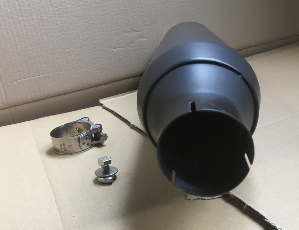 Black Sale: MILLER Universal Endschalldämpfer EVO3 - schwarz / 102 / 440 / 45 / 50 / ABE