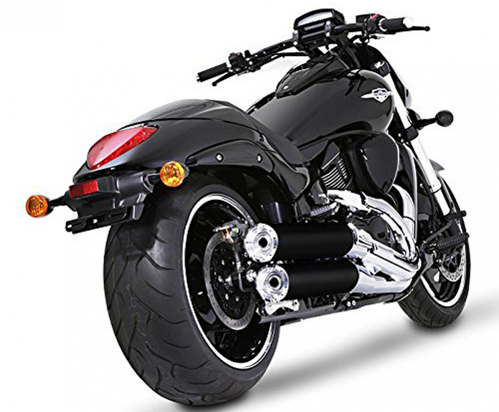 Black Sale: MILLER "El Capone" Auspuffanlage / schwarz / Suzuki M 1800 R + R2 + RT / EG-BE