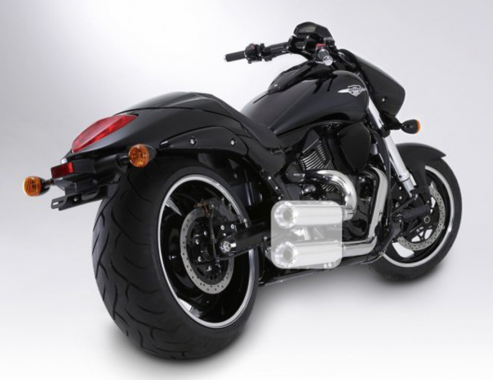 MILLER  El Paso - Auspuffkrümmer / schwarzmatt / Suzuki M 1800 R Intruder / EG-BE