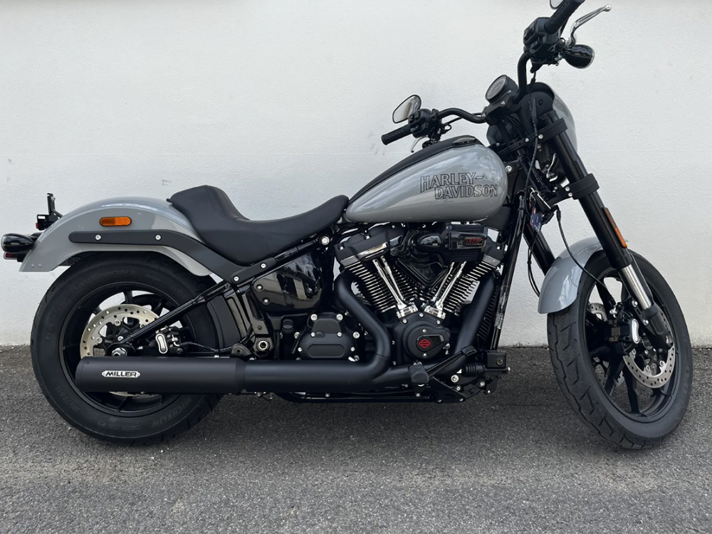 MILLER - Liberty black + Standard black - SlipOn - Euro 5+ / HD Softail - Street Bob / 117 CUI / EG-BE