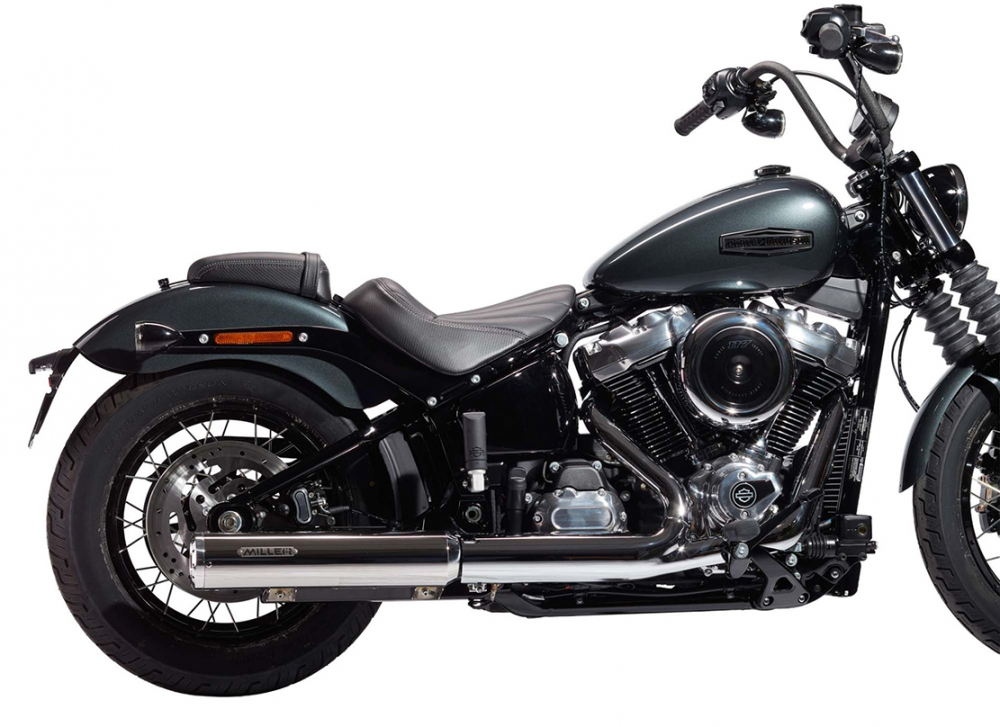 MILLER - Liberty silber + Standard silber - SlipOn - Euro 5+ / HD Softail - Low Rider S / ab 2025 / EG-BE
