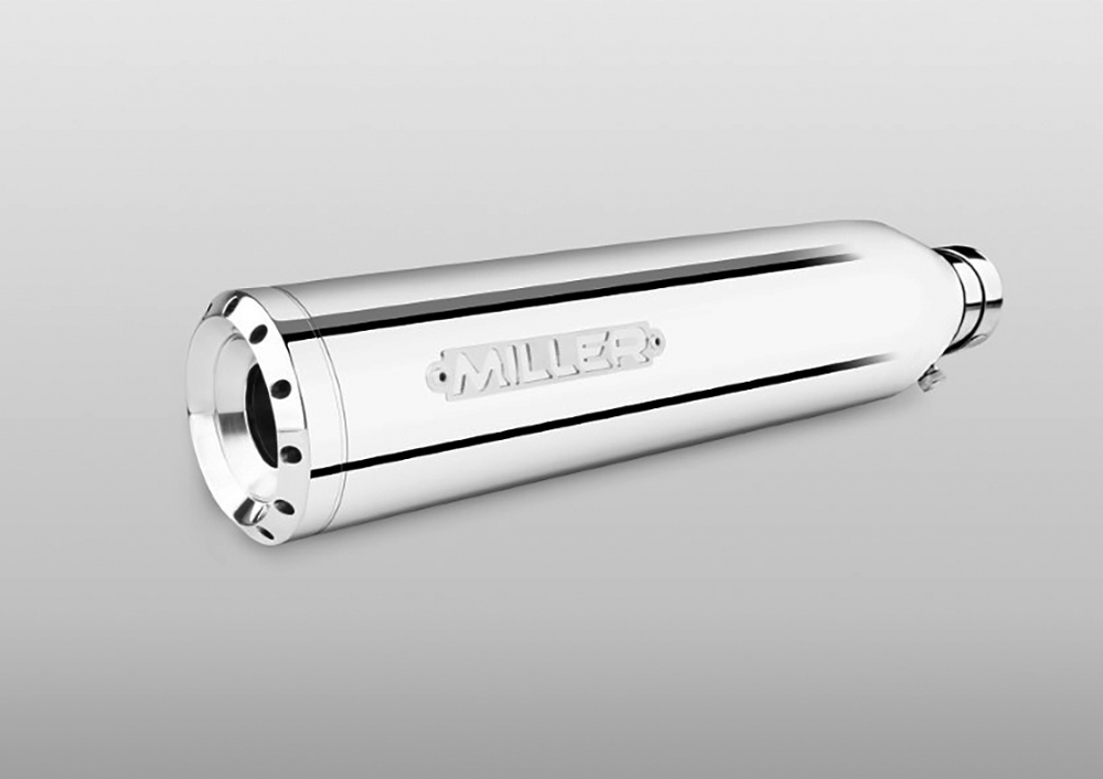 MILLER - Liberty silber + Standard silber - SlipOn - Euro 5+ / HD Softail - Low Rider S / ab 2025 / EG-BE