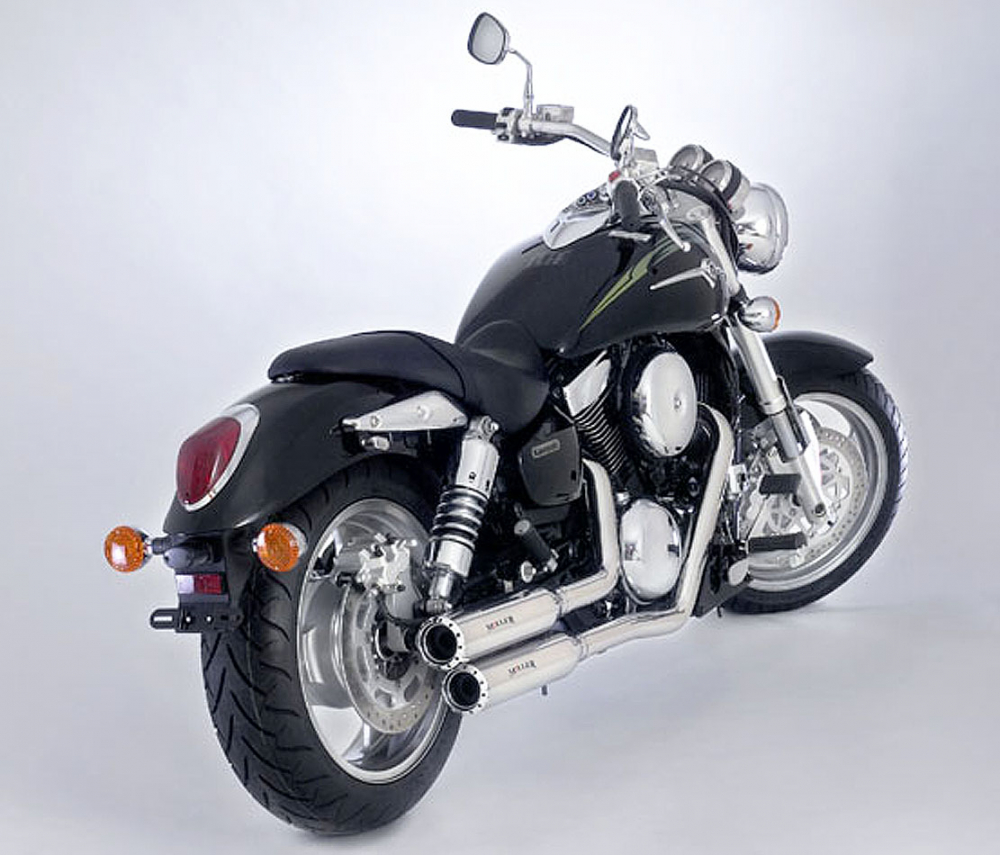 MILLER - Nexus - 2-2 - black / Kawasaki VN 1500 / 1600 MS + Classic / Komplettanlage / EG-BE