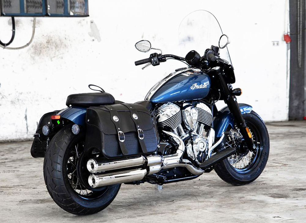 Black: Miller - Omaha / Euro 5 SlipOn / schwarz - silber / Indian Chief - Super Chief / 116 cui / EG-ABE