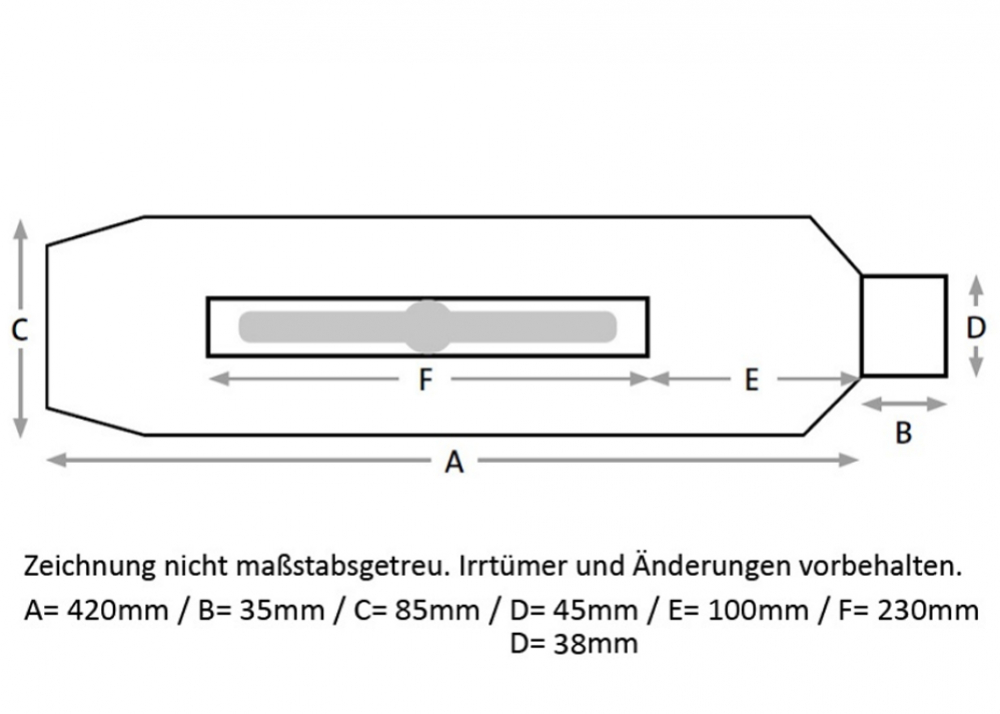 MILLER - RETRO - Universal Endschalldämpfer / schwarz / 85 / 420 / 45 - 38 / EG-BE