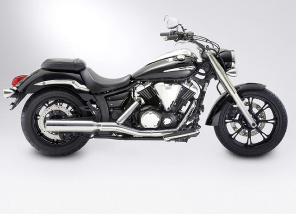 MILLER 2-1 - Street Line - K - Endschalldämpfer - KAT / schwarz / Yamaha XVS 950 A / EG-BE