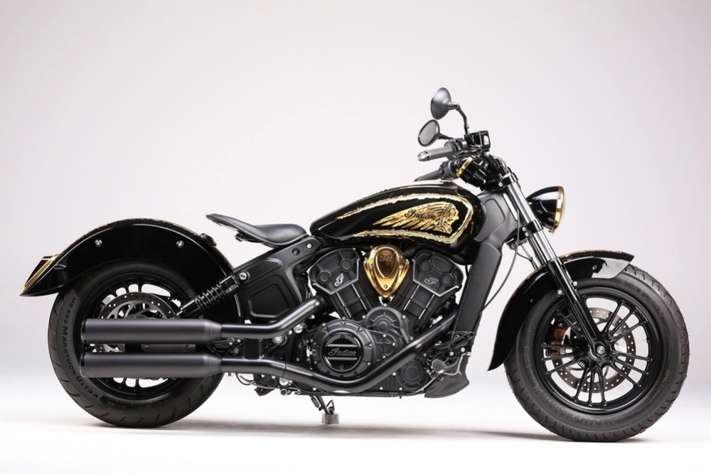 Black Sale: MILLER - YUMA II - black - SlipOn / Indian Scout 1000 ccm / EG-BE