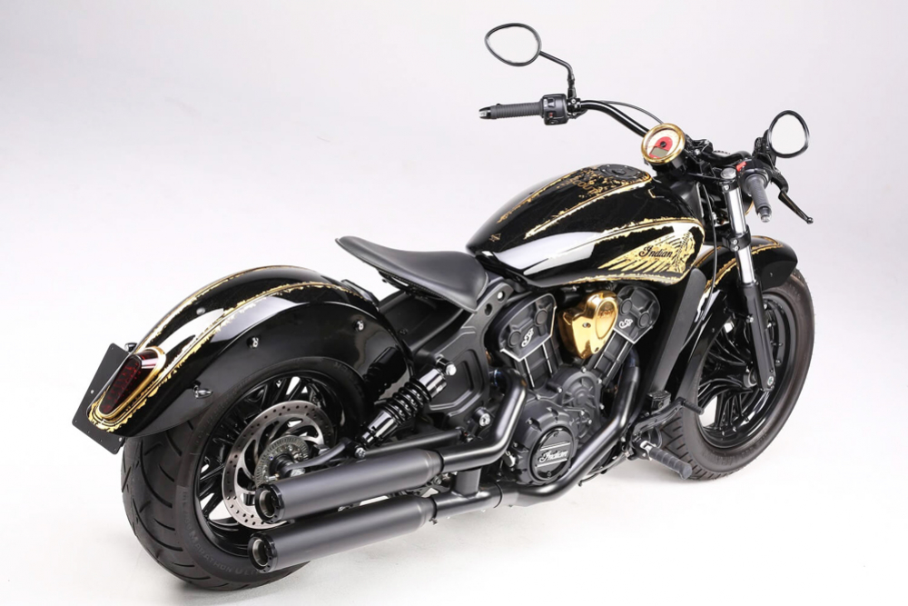 Black Sale: MILLER - YUMA II - black - SlipOn / Indian Scout 1000 ccm / EG-BE