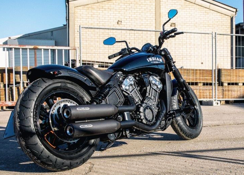 BLACK SALE: MILLER  YUMA III  / EURO 5  - SlipOn / black - black / Indian Scout 1133 ccm / EG-BE