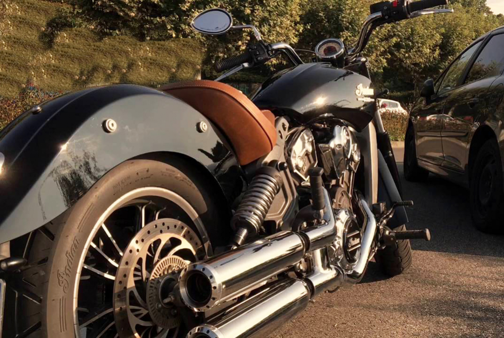 NEU: MILLER  YUMA III  / EURO 5  - SlipOn / Edelstahl silber / Indian Scout 1133 ccm / EG-BE
